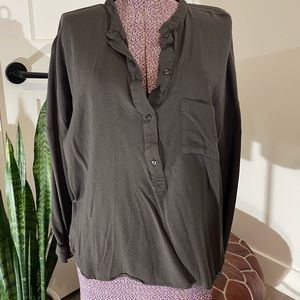 ZARA woman slate gray blouse